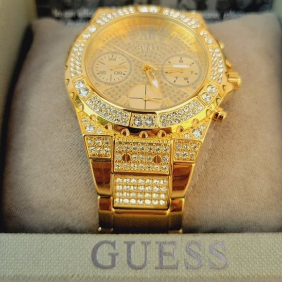New GUESS Gold Tone Case Gold Tone Stainless Steel Watch main image 8
